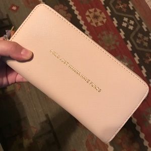 girls just wanna have funds blush wallet